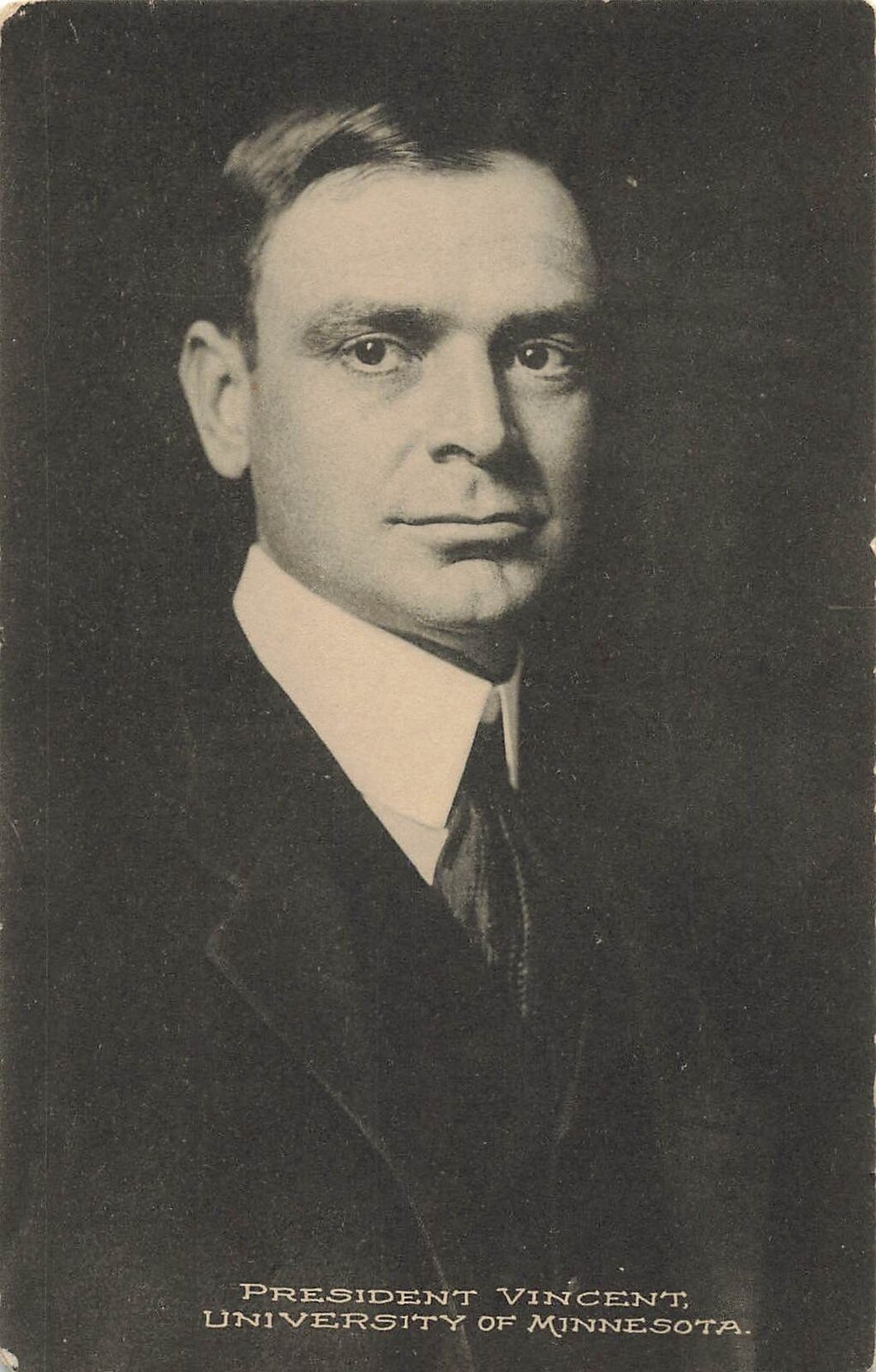 vintage postcard 1910s  President George edgar Vincent University Of Minnesota 