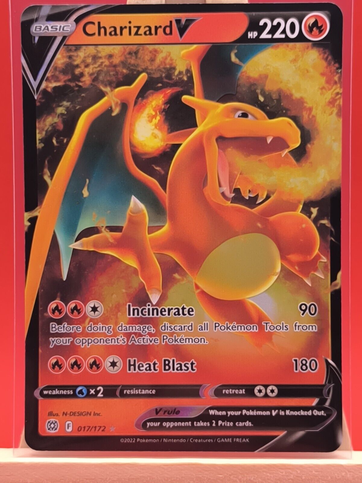 Charizard V 017/172 Brilliant Stars Ultra Rare Holo Pokemon Card * New *