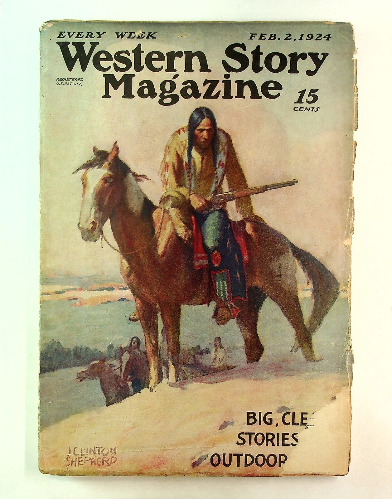 Western Story Magazine Pulp 1st Series Feb 2 1924 Vol. 40 #6 GD+ 2.5
