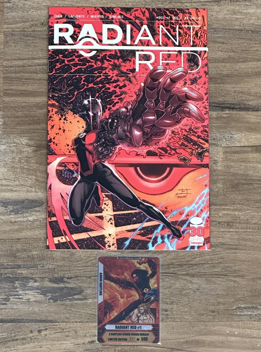Radiant Red #1 - Jeff Edwards Exclusive Variant- Limited to 500 with COA Card