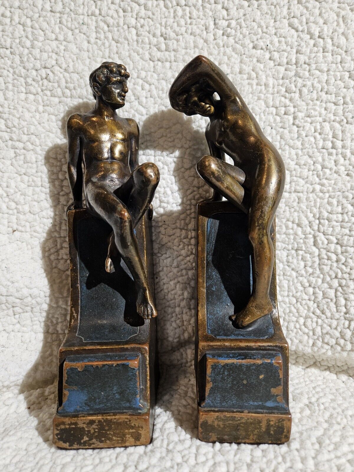 Classic Art Nude Bronze Bookends