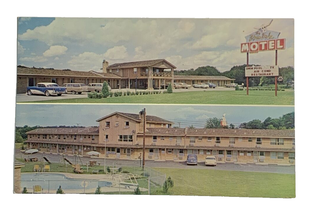 The Prairie Motel and Restaurant Minneapolis Minnesota Postcard Unposted