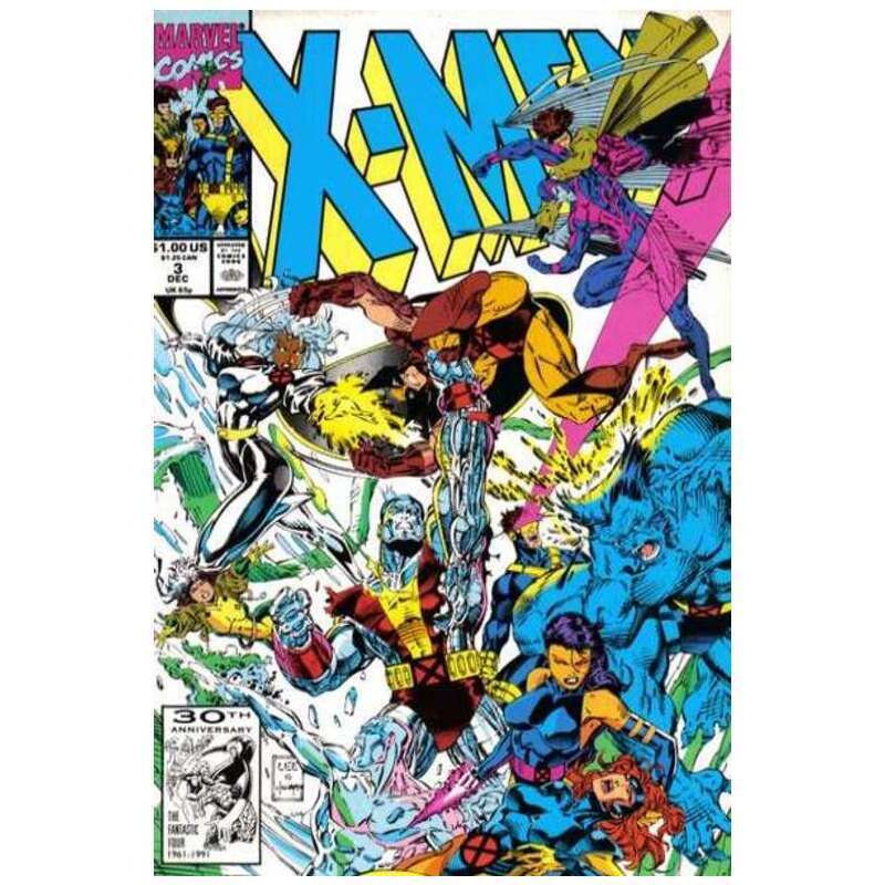 X-Men #3 1991 series Marvel comics VF+ Full description below [f`
