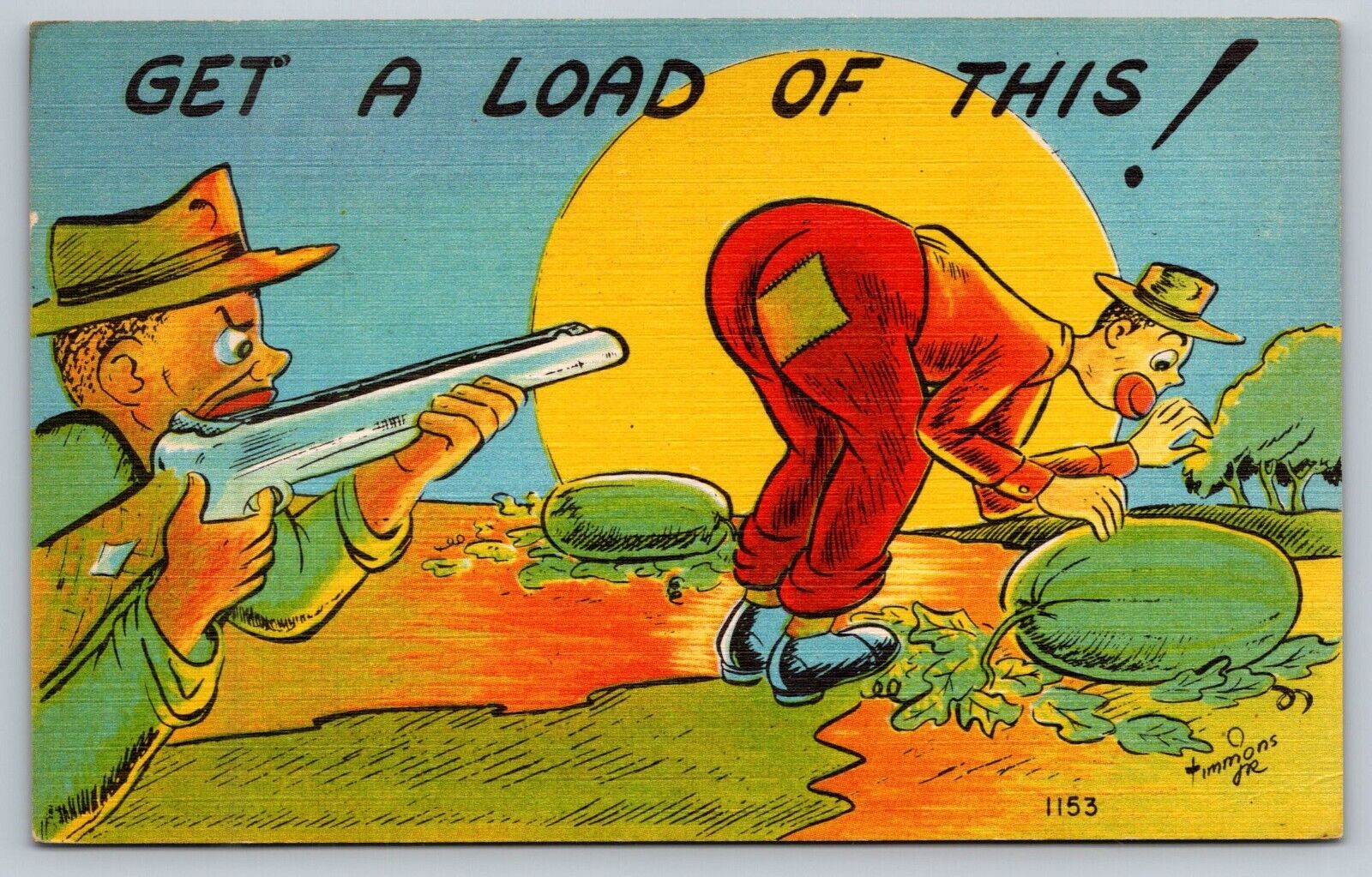 Postcard - Get a Load of This Comic Humor Linen