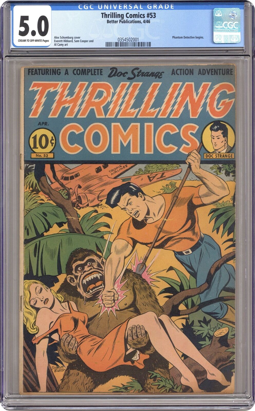 Thrilling Comics #53 CGC 5.0 1946 0354502001