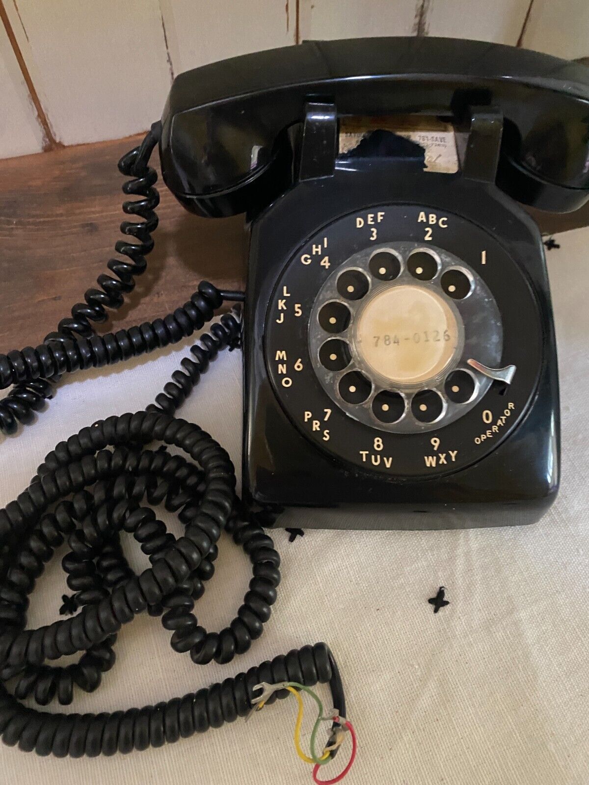 VINTAGE STROMBERG CARLSON BLACK ROTARY MODULAR DESK PHONE - TESTED & WORKS