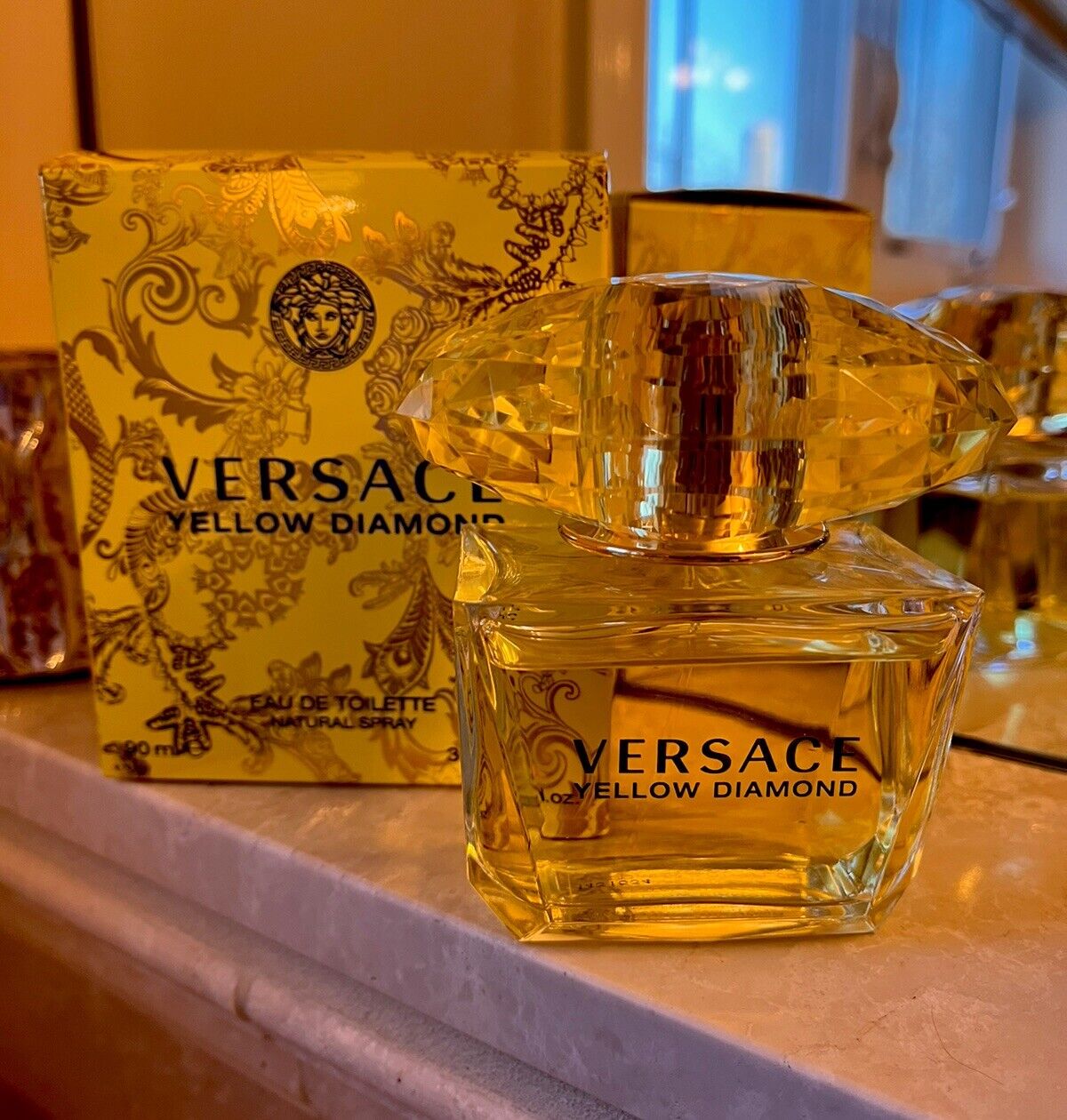 Versace Yellow Diamond 3.0 Oz, Open Box, Sprayed A Few Times 