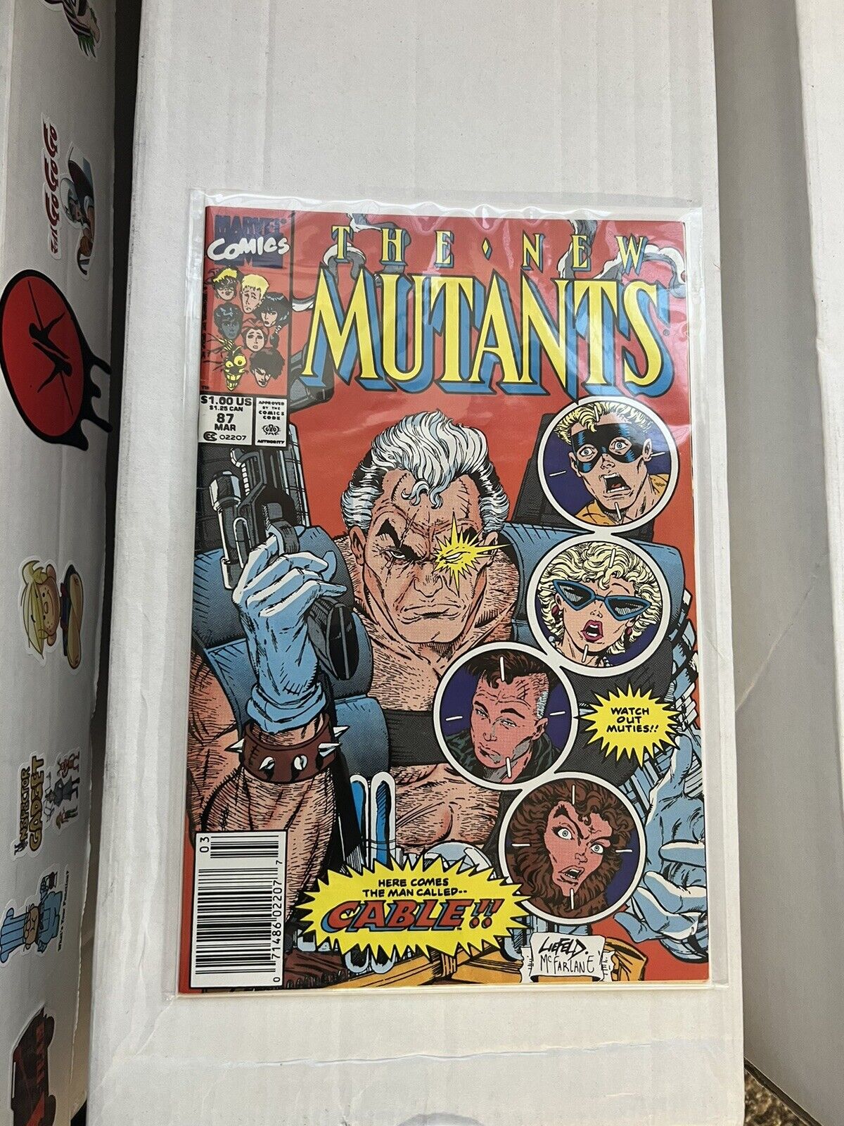 The New Mutants 87 - NM Newsstand - 1st Cable McFarlane Liefeld Covr