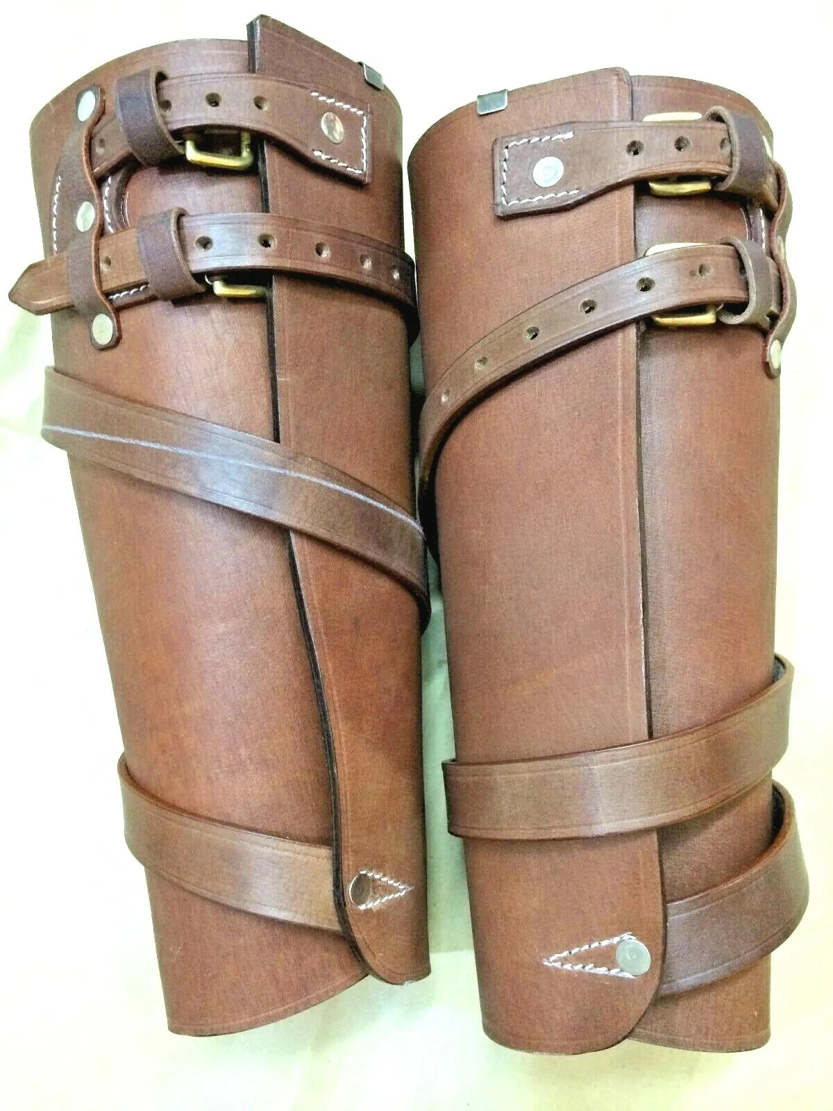 WWI Leather Leggings - ALL SIZES AVAILABLE / Light Horse Leggings