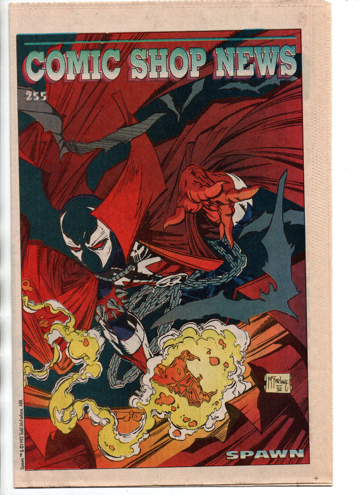 Comic Shop News 255 - Spawn Preview Cover - 1992