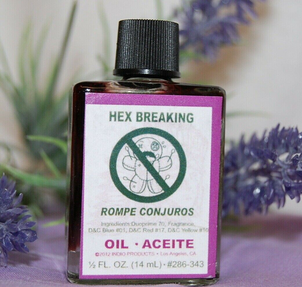 Hex Breaking Oil (1) 4DRMs, Protection, Hexe's Jinx's Santeria, Hoodoo, Wicca