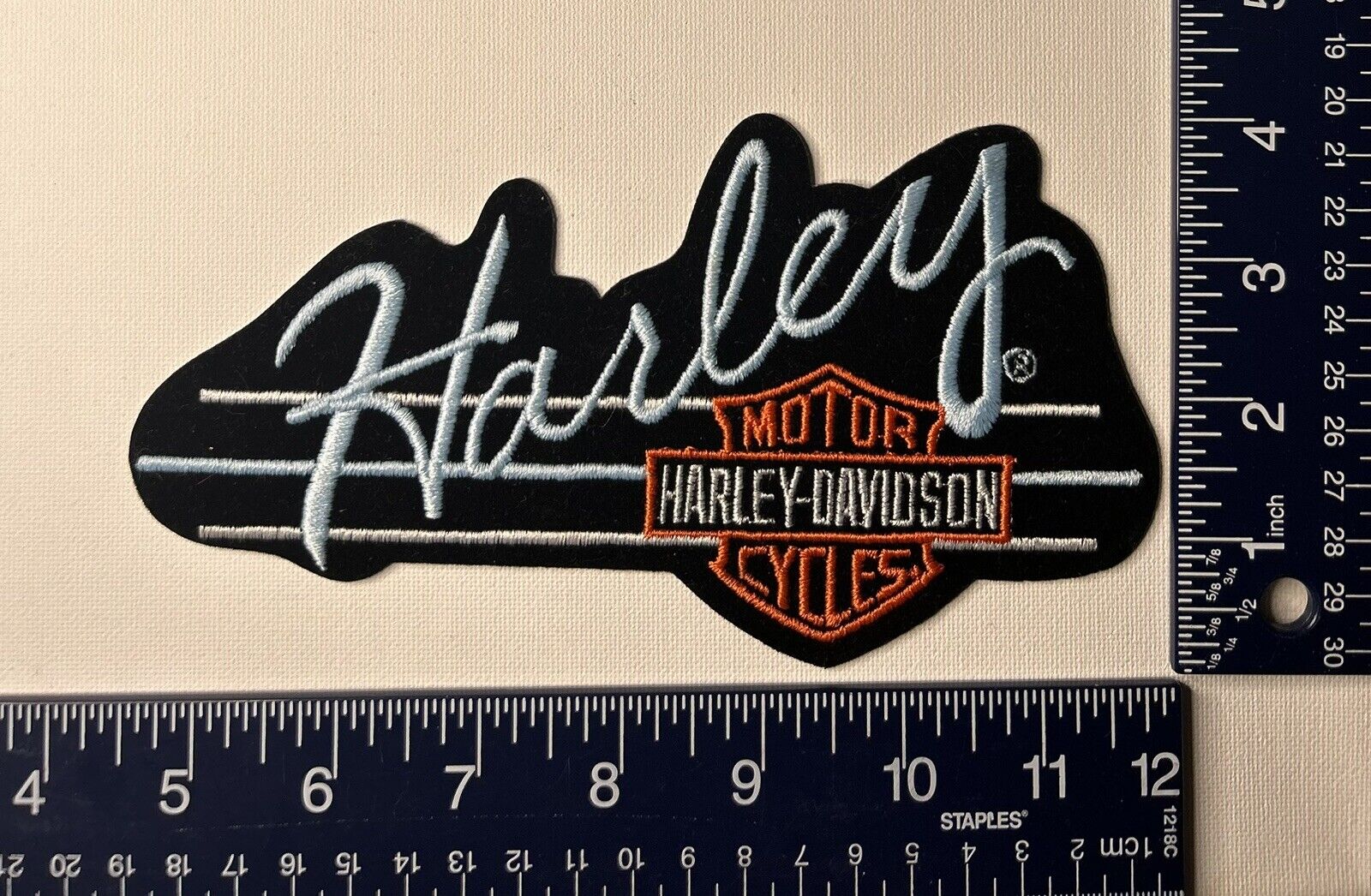 Authentic Vintage Harley-Davidson Bar & Shield Emblems Patches