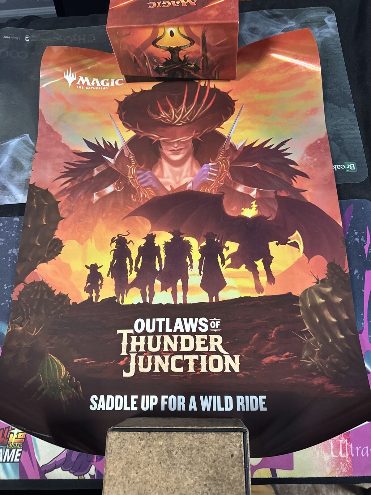 MtG Outlaws of Thunder Junction Promo Foil Poster