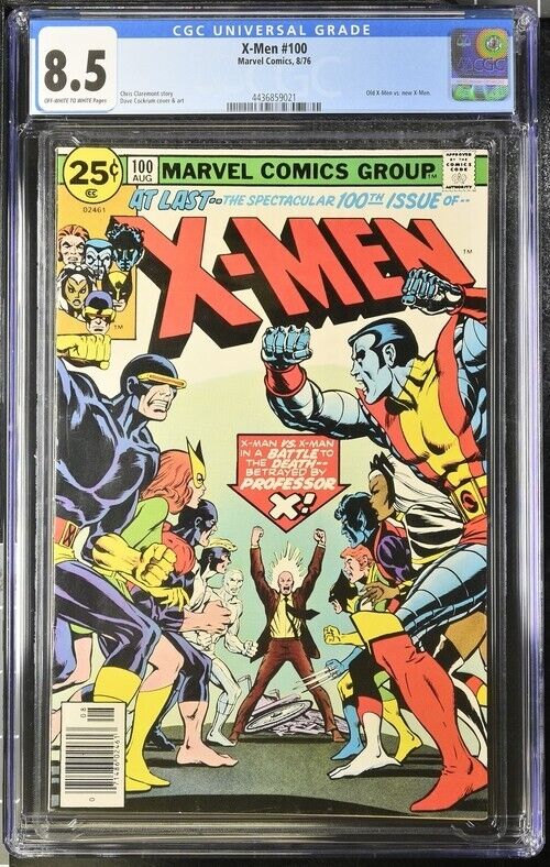 X-Men #100 1976 Marvel Comics CGC 8.5 Old Team vs New Team 9021