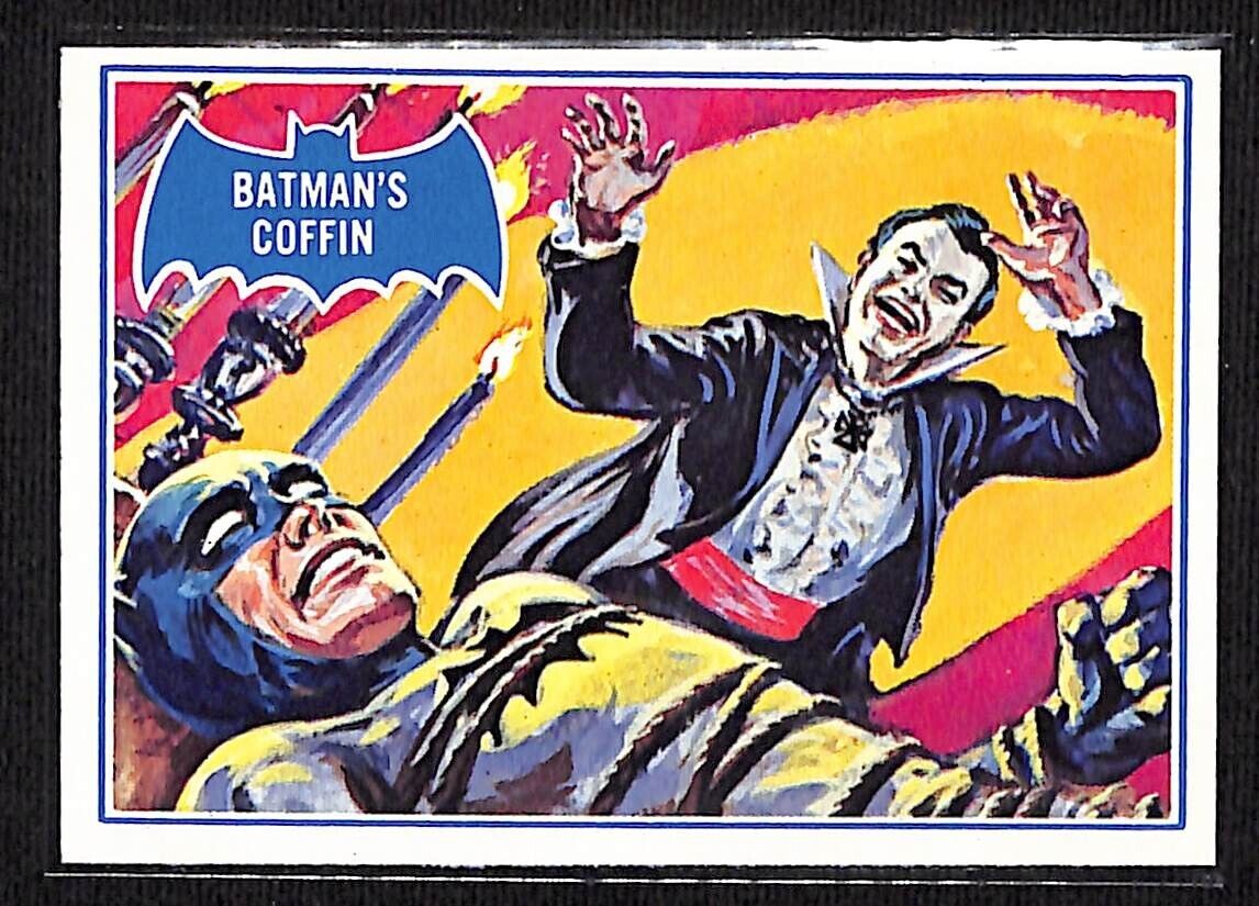 1966 Topps Batman Blue Bat 13B Batmans Coffin NM/MT+ Sharp