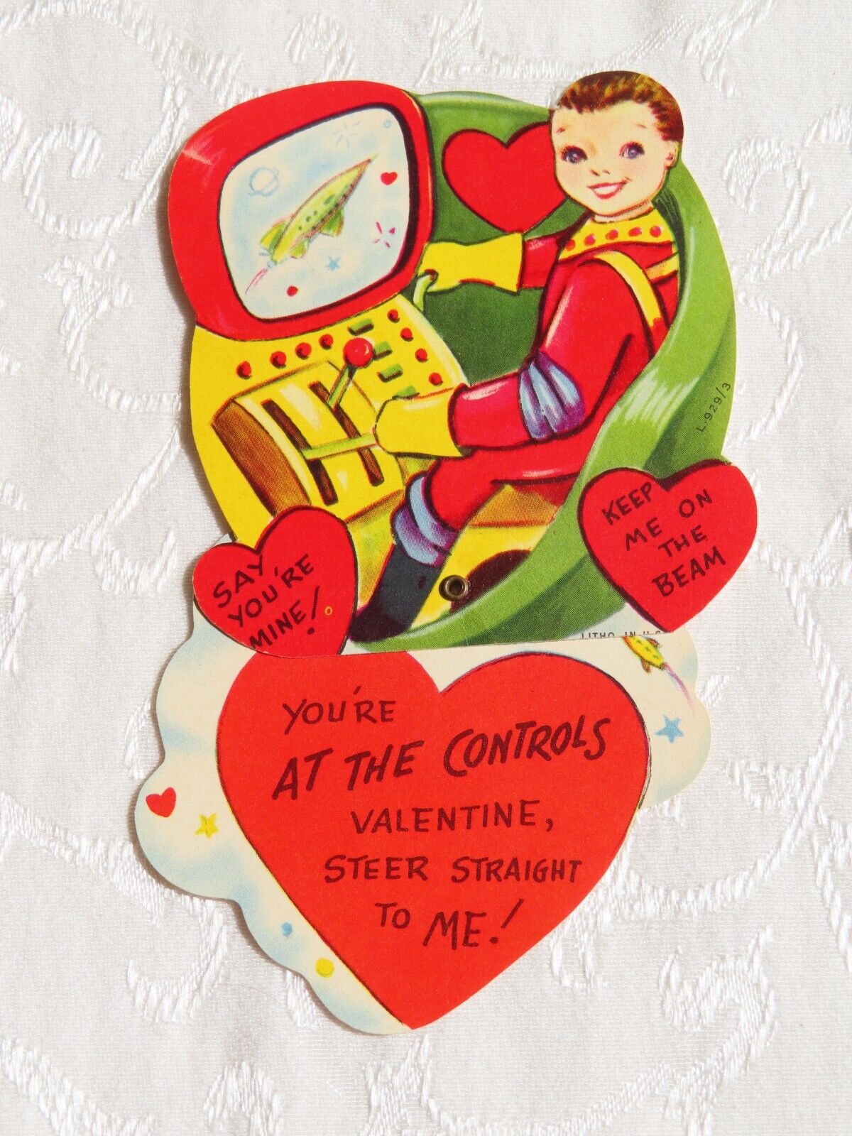 Vintage Valentine, Astronaut, Mechanical