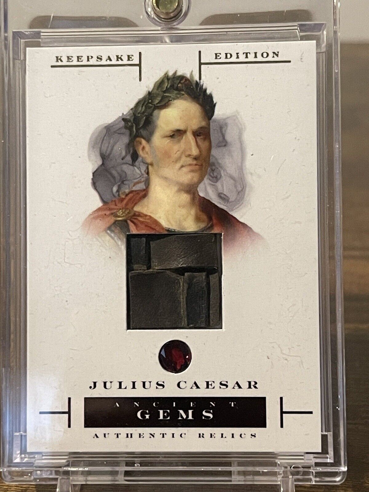 Julius Caesar 2023 Keepsake Edition Leather Relic Gemstone