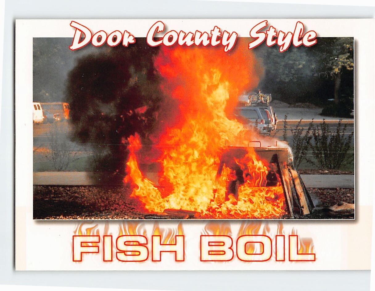 Postcard Door County Fish Boil Door County Wisconsin USA