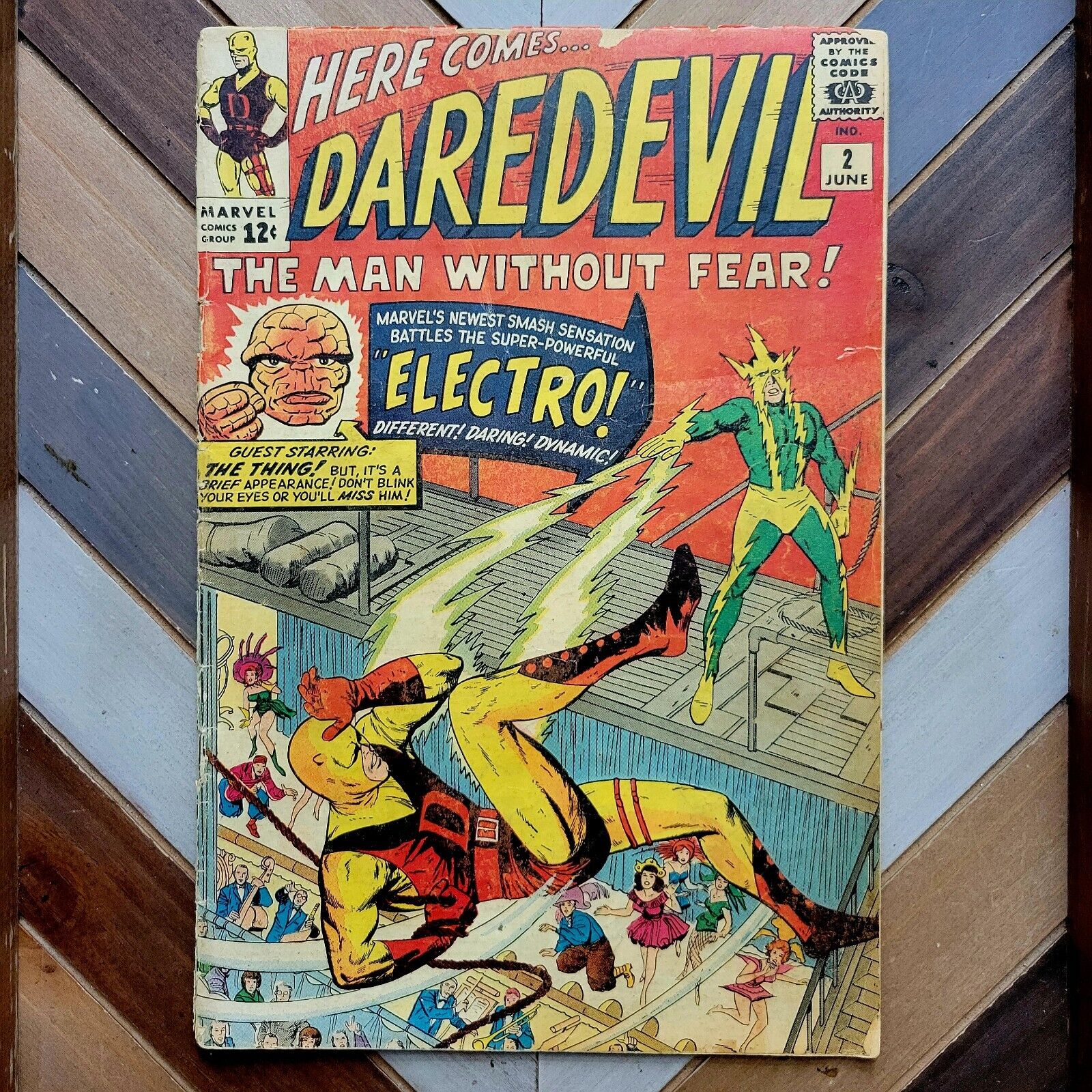DAREDEVIL #2 GD 2.0 (Marvel 1964) KEY 2nd App ELECTRO + F.FOUR / JACK KIRBY Art