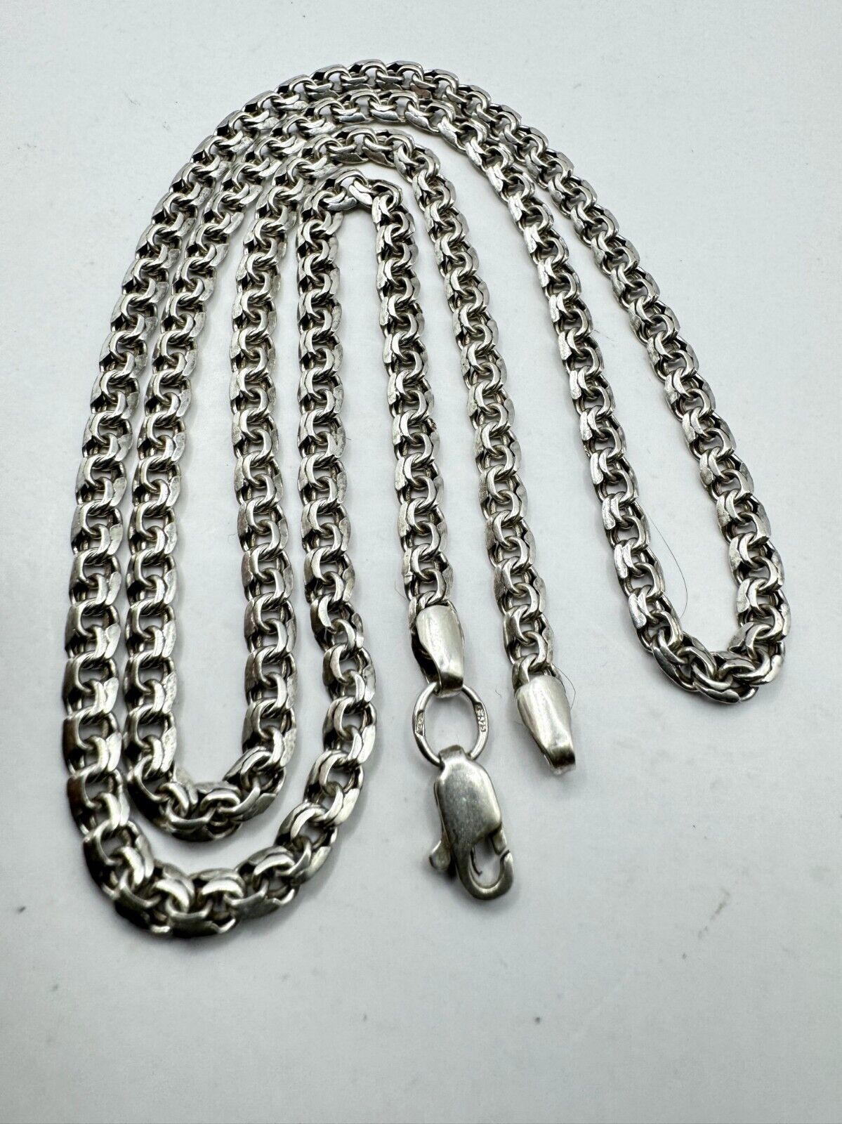 Vintage Fine Jewelry Chain, 925 Sterling Silver, Signed 13,36g