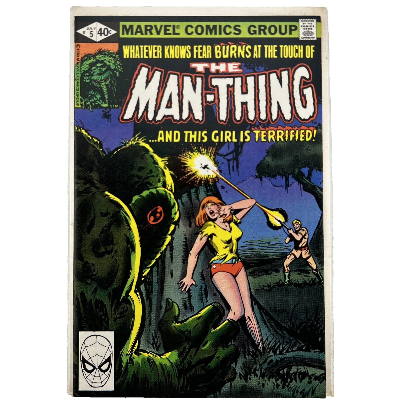 The Man-Thing 5 Chris Claremont Marvel Comics Group Nice 1980 Bronze Age FN 7.0