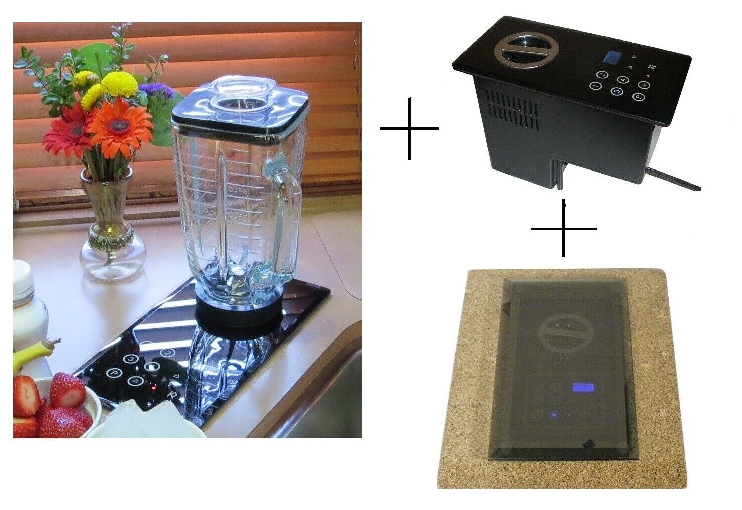 Built-in Blender: (Nutone Food Center); Drop-In Motor 1000W  + 6 cup Gl Blender