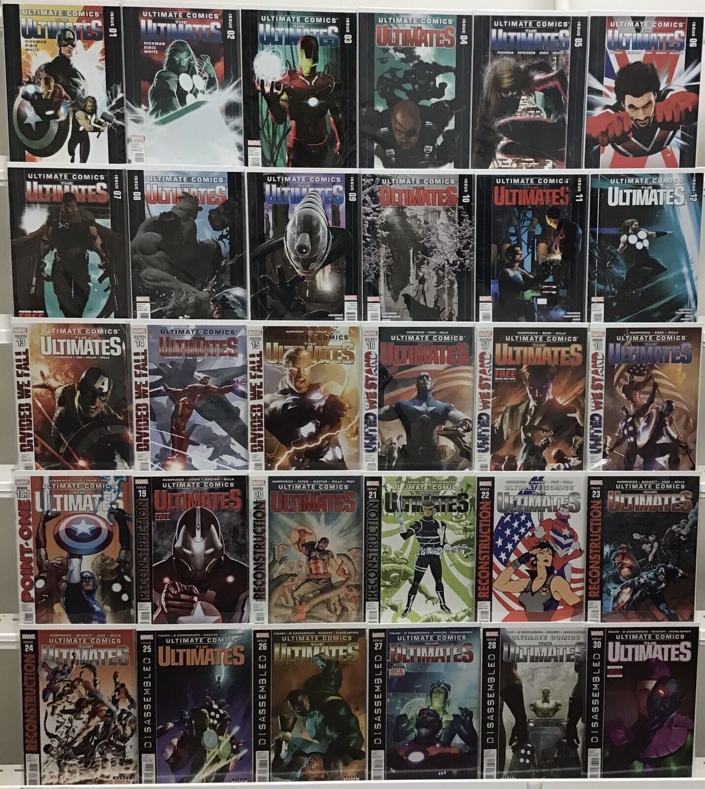 Marvel Comics - The Ultimates Run Lot 1-30 Missing #29 - Lot Of 30 VF/ NM