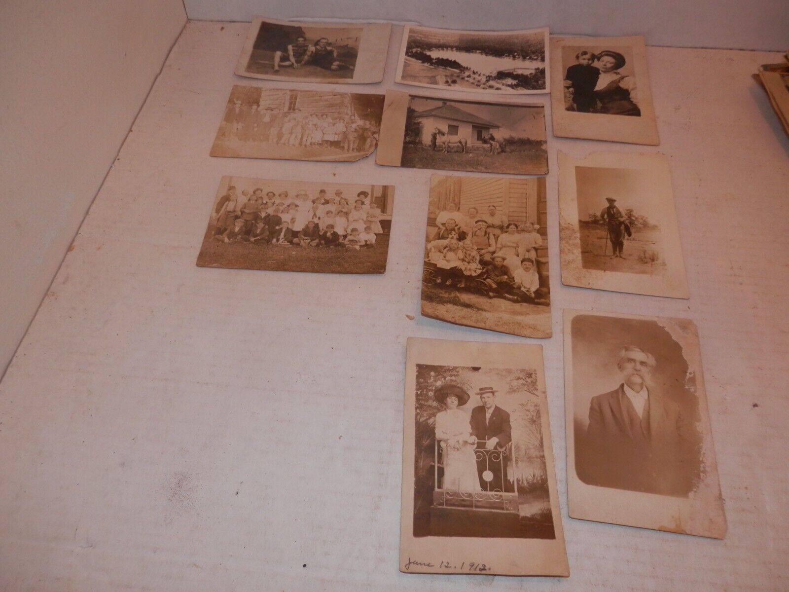 10 vintage postcard family photos 1900 to 1917