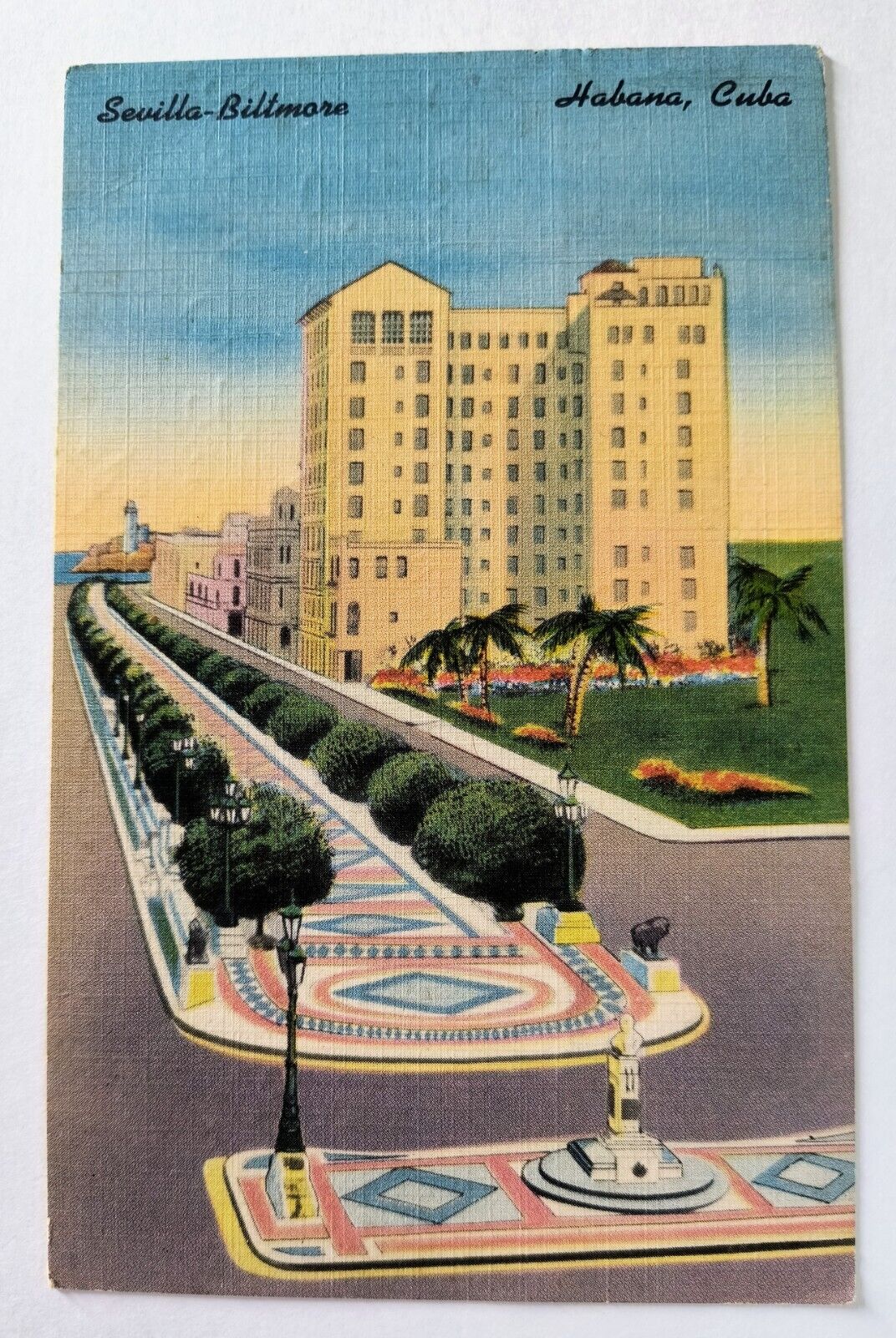 Havana Cuba Sevilla Biltmore Hotel Habana Vintage 1950\'s Postcard L3