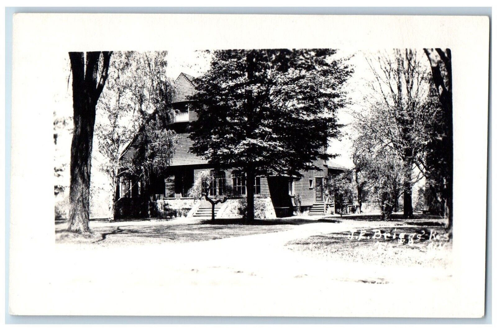 c1910's J. E. Briggs Residence New York NY RPPC Photo Unposted Antique Postcard