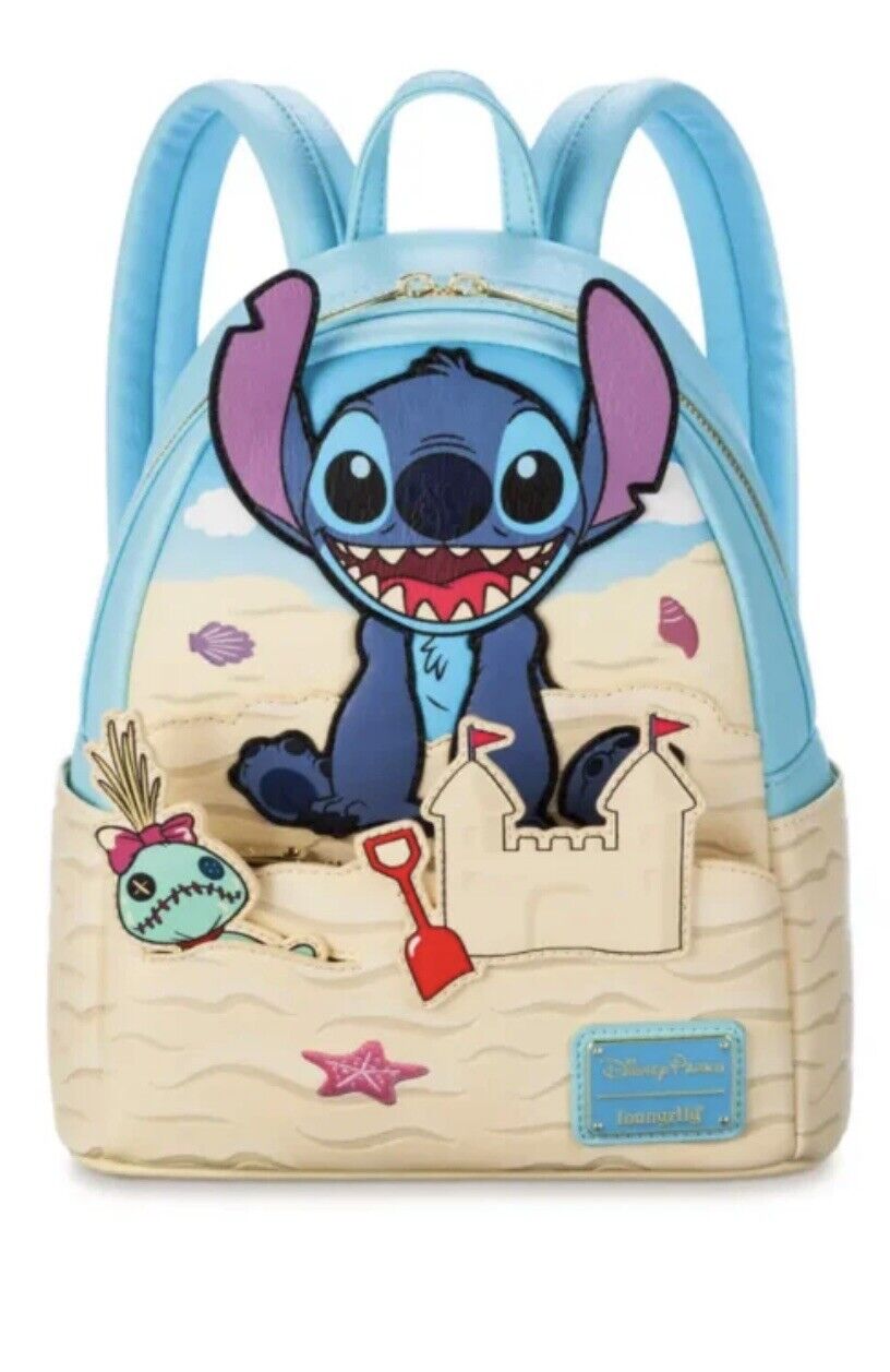 Disney Stitch Loungefly Mini Backpack – Lilo & Stitch - Sand Castle *BRAND NEW*