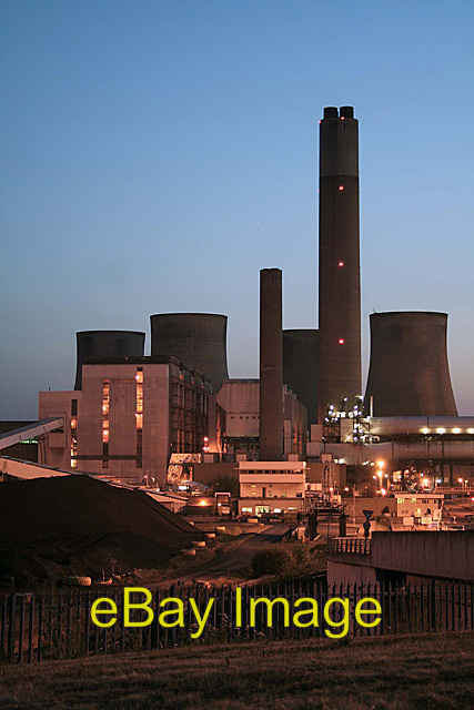 Photo 6x4 Ratcliffe Power Station at dusk Thrumpton\\/SK5031  c2006