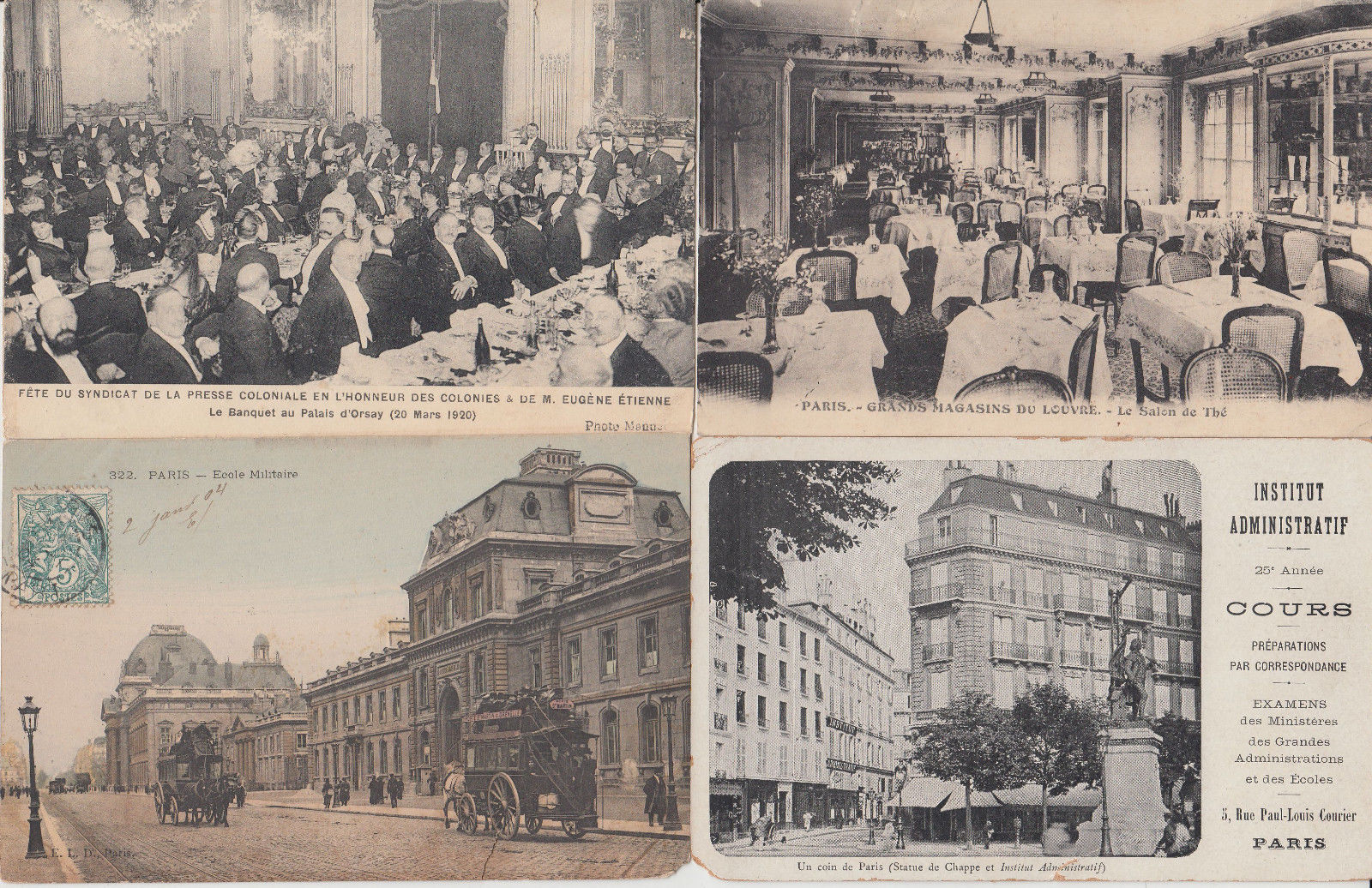 PARIS France 36 BETTER Postcards Mostly pre-1940 ALL POOR CONDITION (L5890)