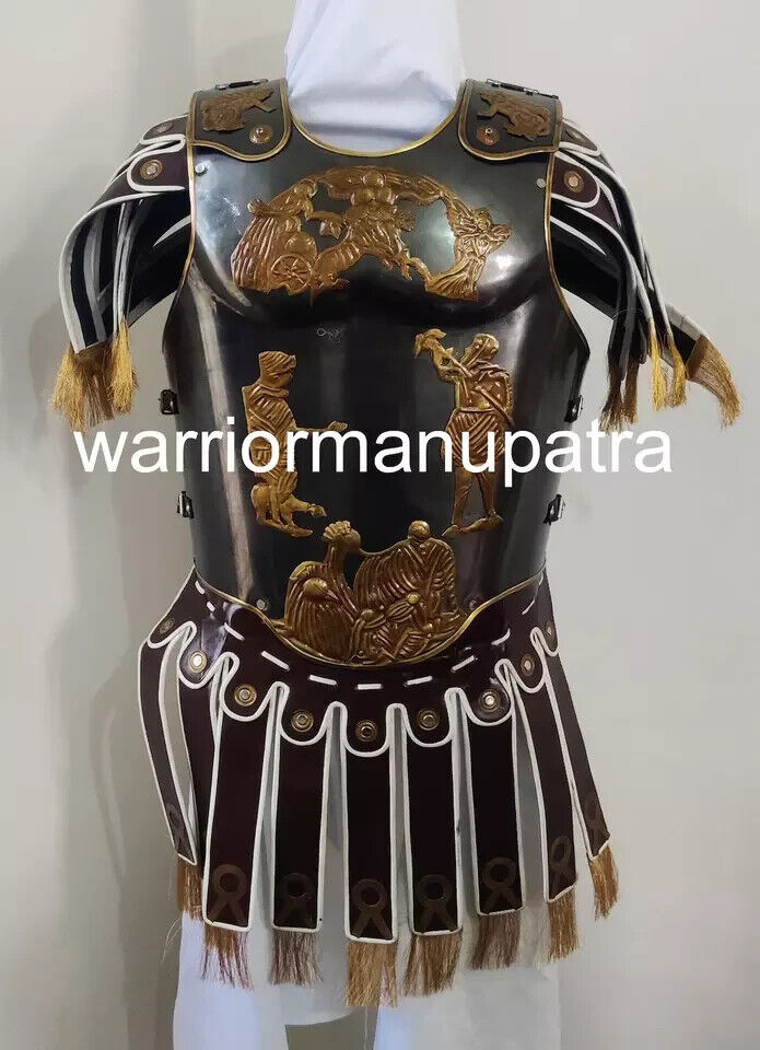 18ga Steel Medieval Armor Roman Cuirass Reenactment Knight Breastplate