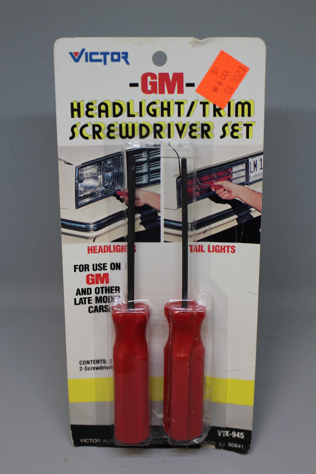 Victor GM Headlight / Trim Screwdriver Set - VTX-945 - New