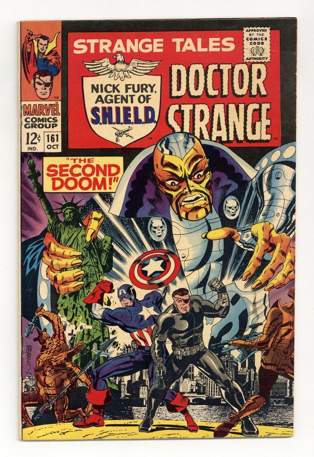 Strange Tales #161 FN 6.0 1967 1st app. Yellow Claw since the fifties