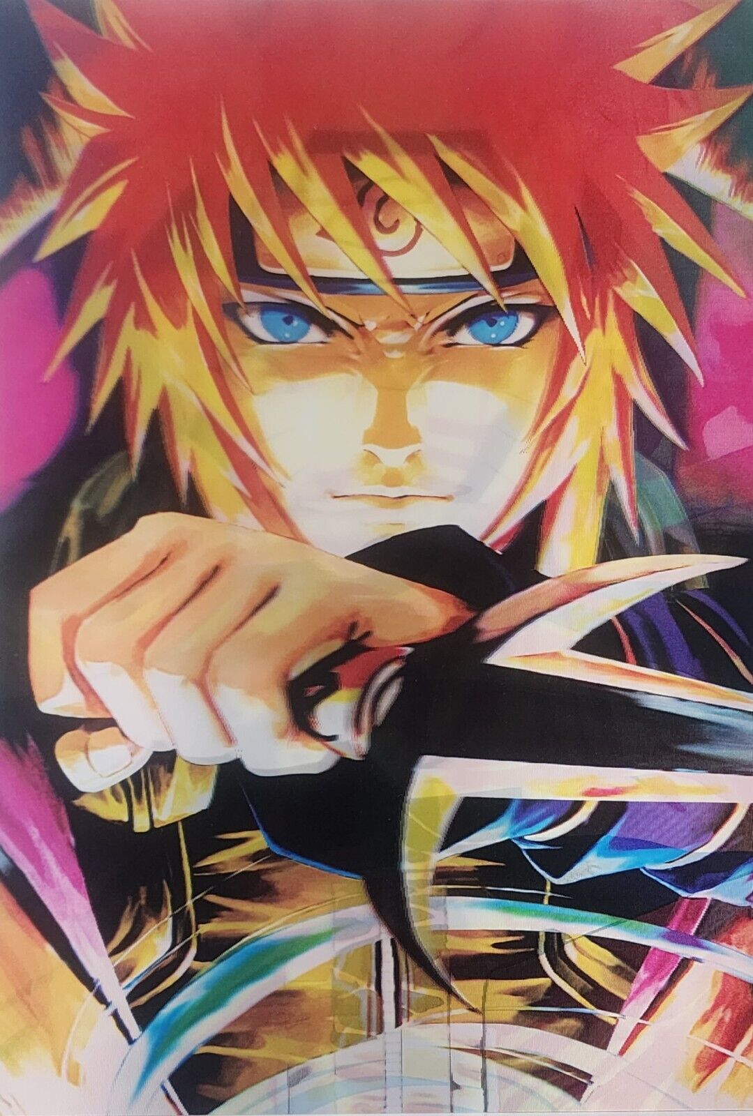 3d Holographic Lenticular Naruto SHIPPUDDEN  Minato, Naruto Poster 3in1 🔥 