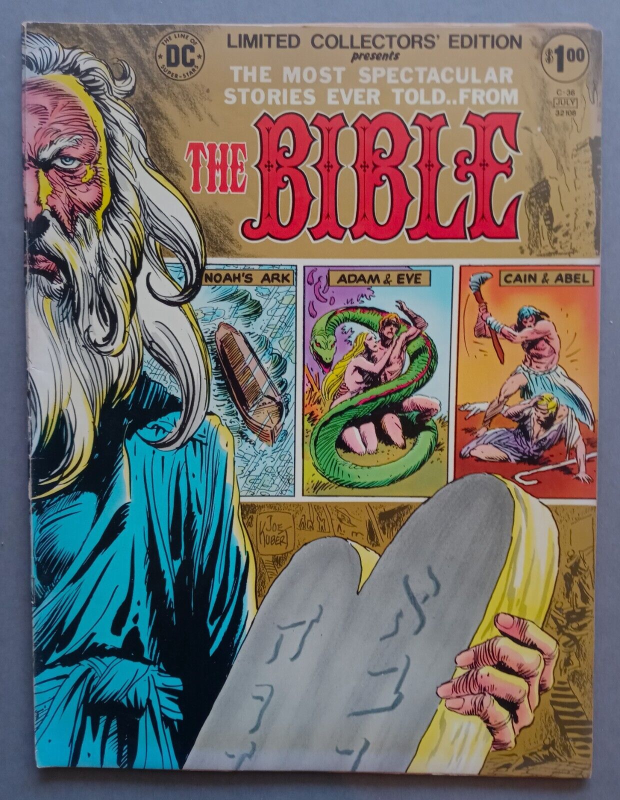 Limited Collectors Edition #C-36 June-July 1975 DC The Bible Joe Kubert Redondo
