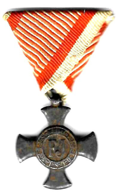 Original WWI Austria Kaiser Franz Josef 1916 FJ Combat Merit Cross Order Medal