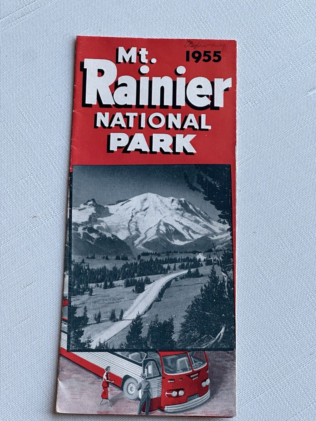 1955 MOUNT RAINIER NATIONAL PARK BOOKLET VINTAGE