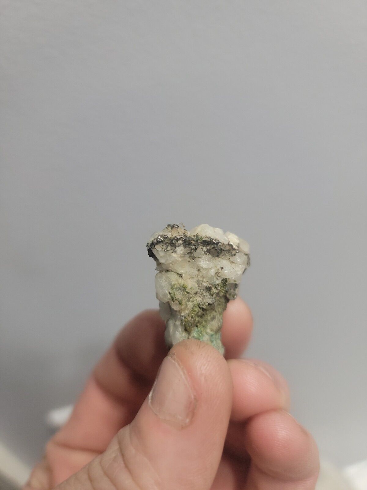 Rare Native Silver In Calcite Specimen Keweenaw Peninsula