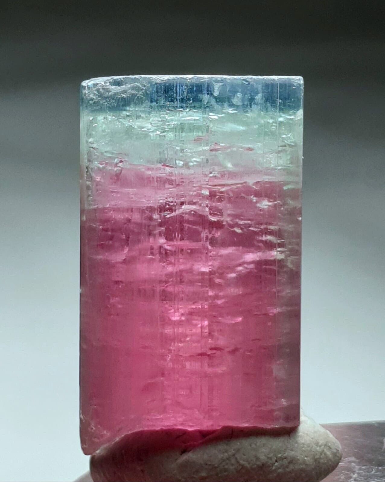 Wow beautiful terminated tourmaline Watermilon Tricolor Tourmaline Crystal