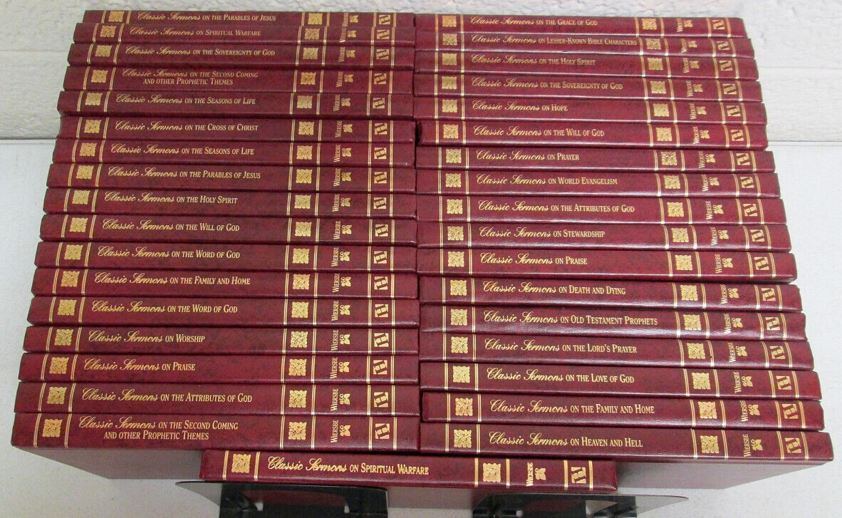 Lot Of 35 Classic Sermons, Wiersbe; Pastor's Theology Refreence Books; Excellent