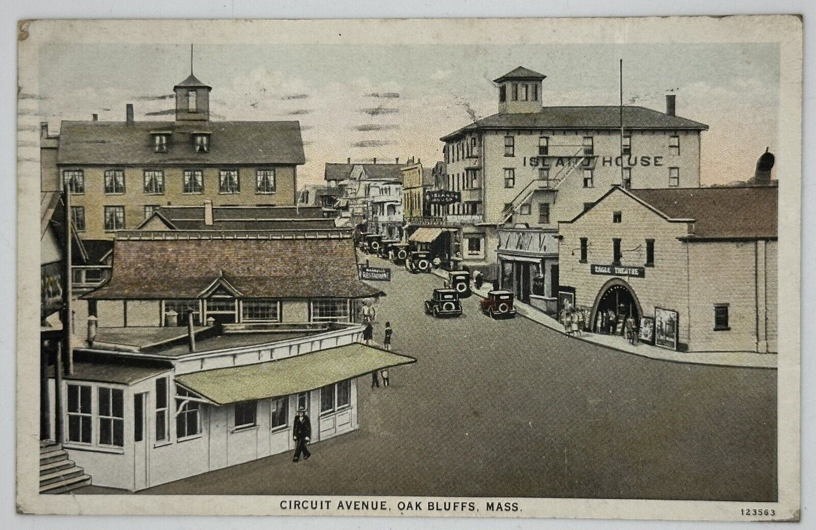 1915-1930 Circuit Ave Postcard Oak Bluffs Massachusetts