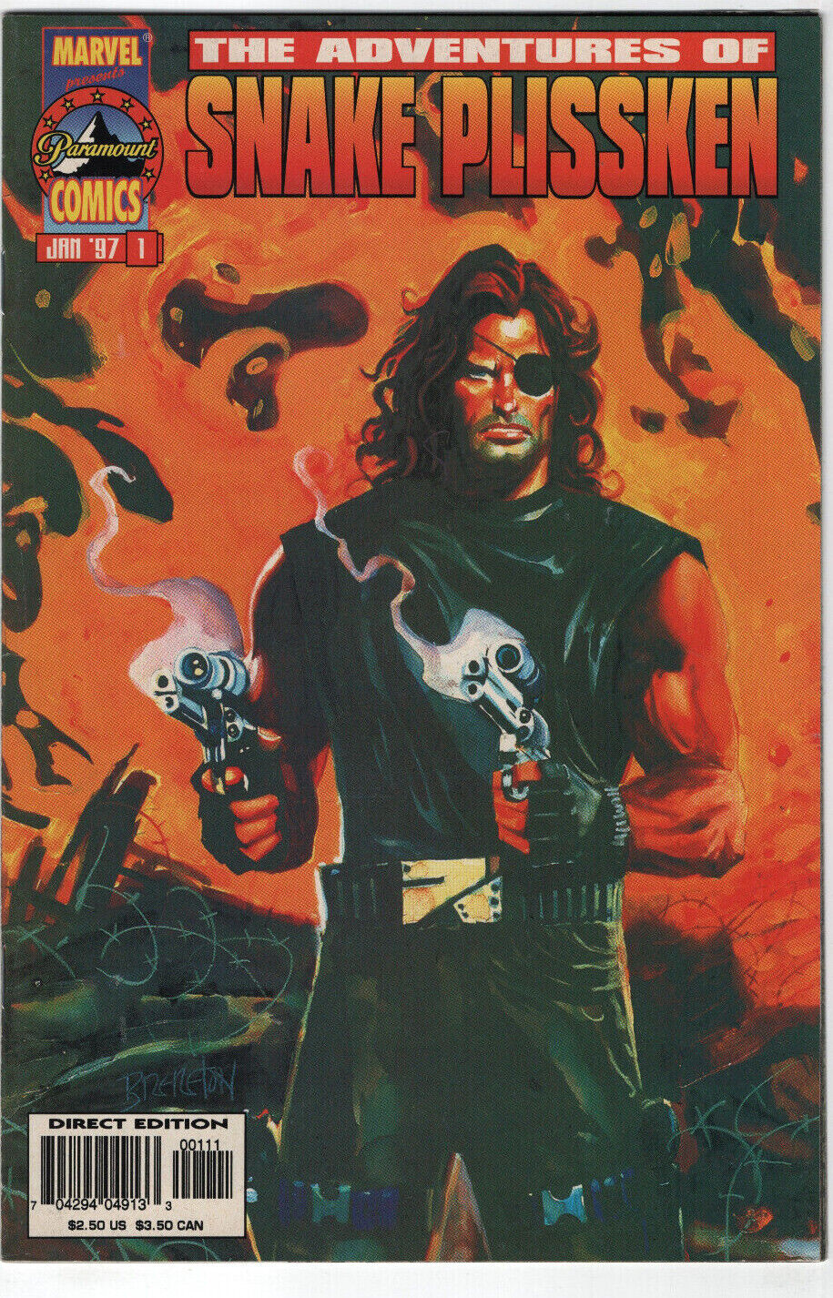 ADVENTURES OF SNAKE PLISSKEN #1 1ST APPEARANCE COMIC MARVEL 1997 ESCAPE FROM NY
