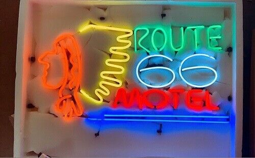 New Route 66 Motel Indian Neon Light Sign 20\