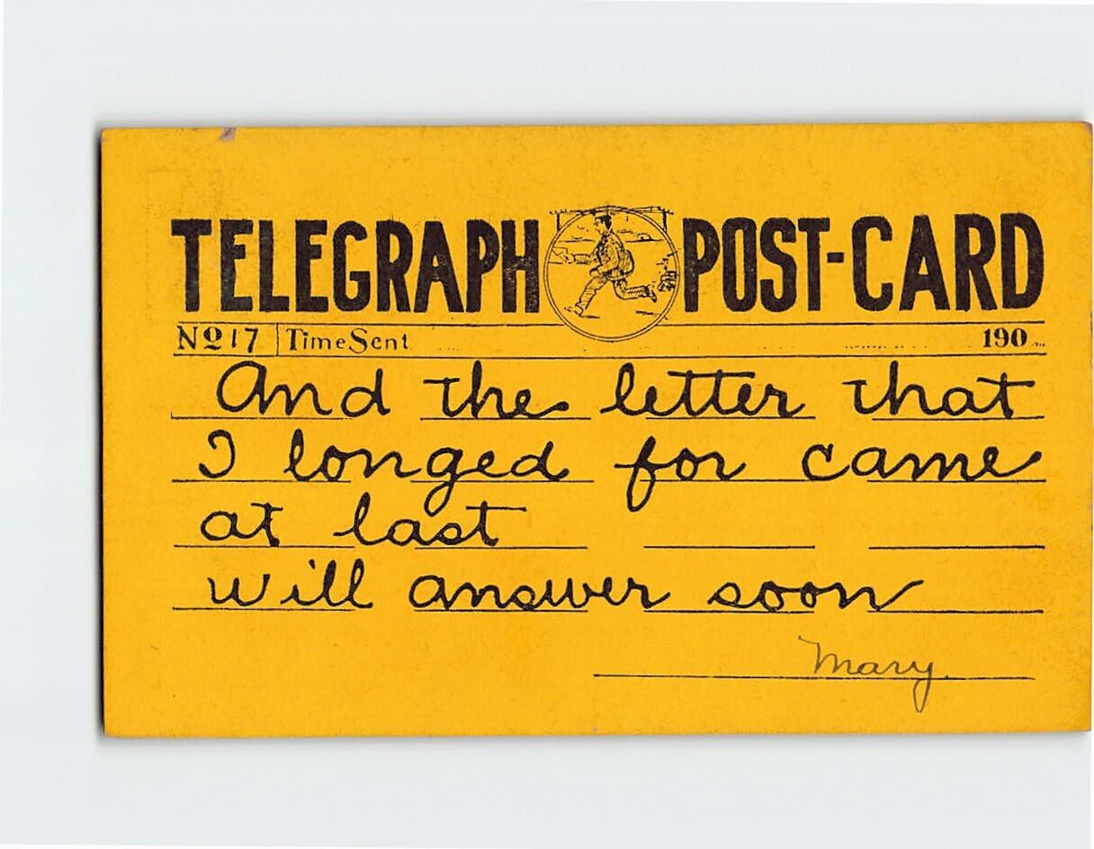 Postcard Telegraph Post Card