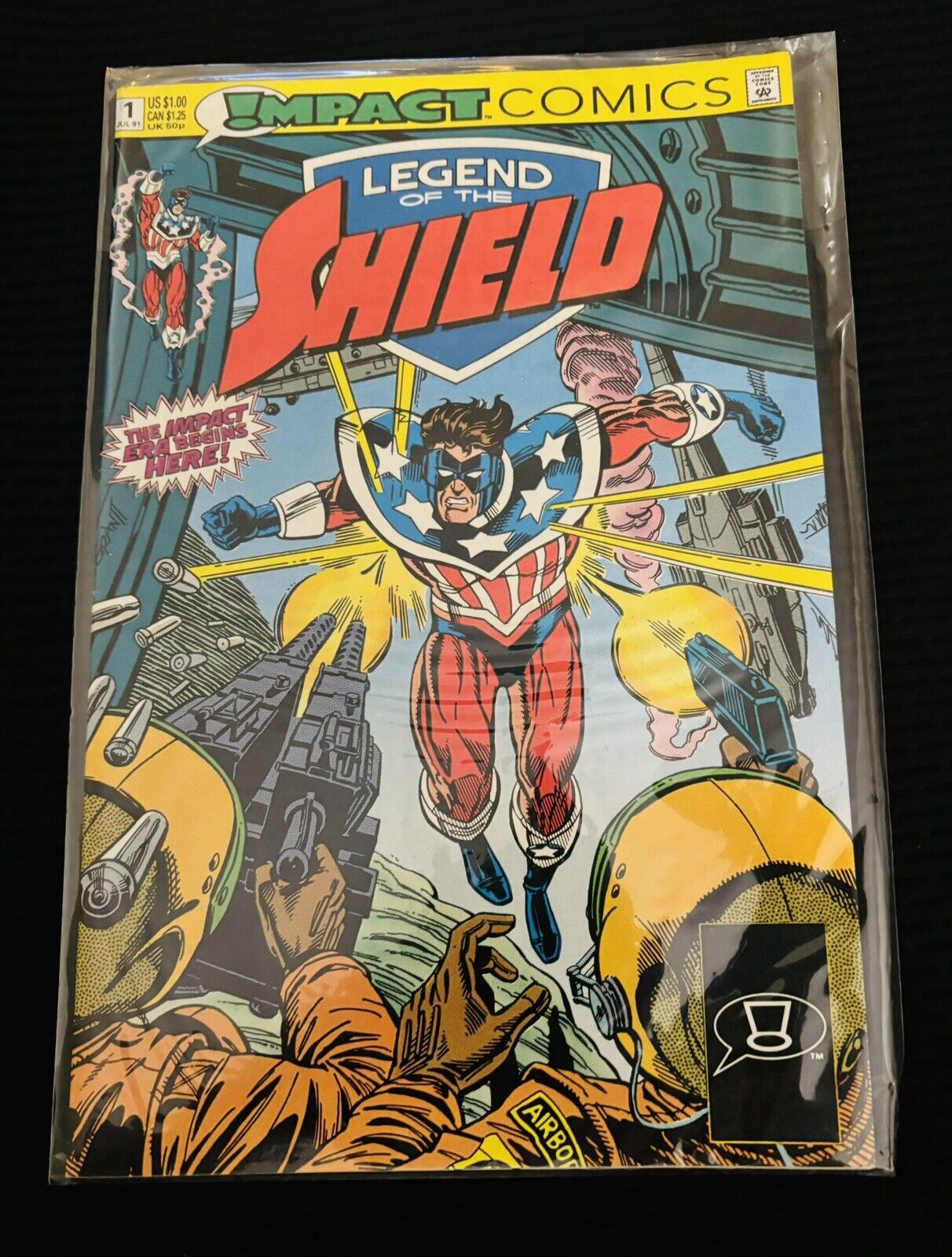 LEGEND OF THE SHIELD - # 1 - JULY 1991 - VF Impact Comics Same Day Shipping USA