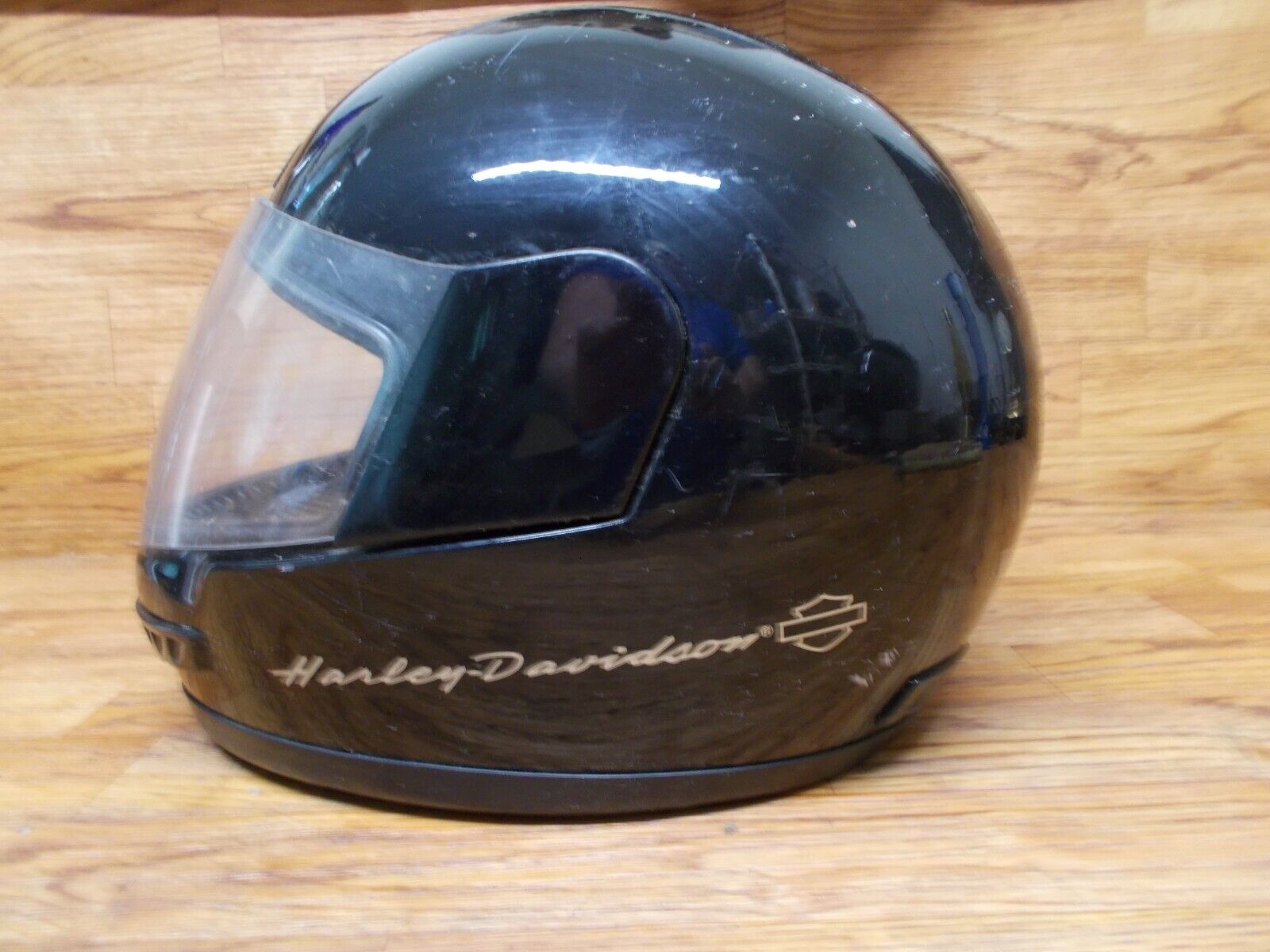 VTG  Harley Davidson Snell Bell Motorcycle Helmet GR1650 Black Rare Full Face XL