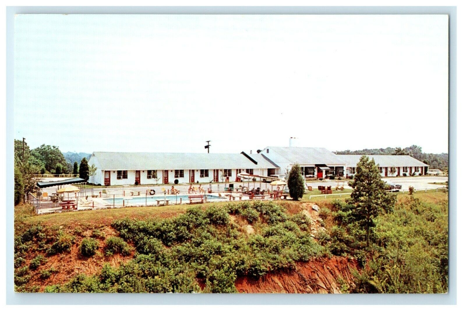 c1940's The Hunter Motel And Restaurant View Newington Virginia VA Postcard